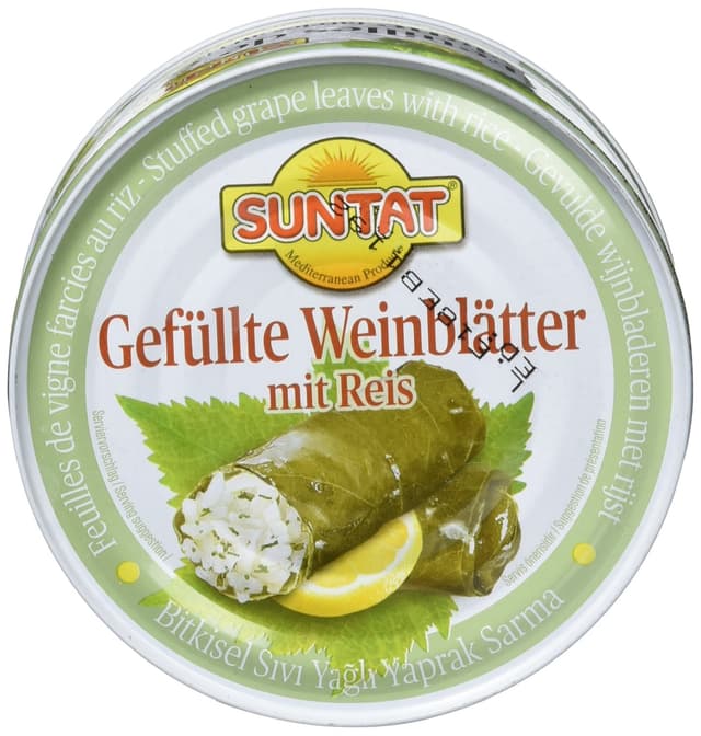 SUNTAT Gefüllte Weinblätter , 4er Pack (4 x 400 g Packung) 4x 400 g