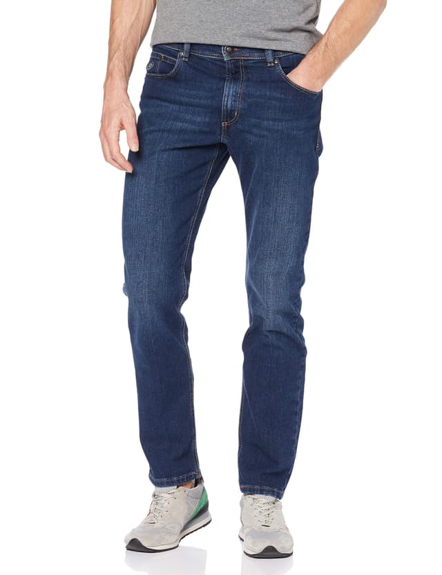 bugatti Men's Loose fit Jeans 36W / 34L Blau (Stone Washed 343)