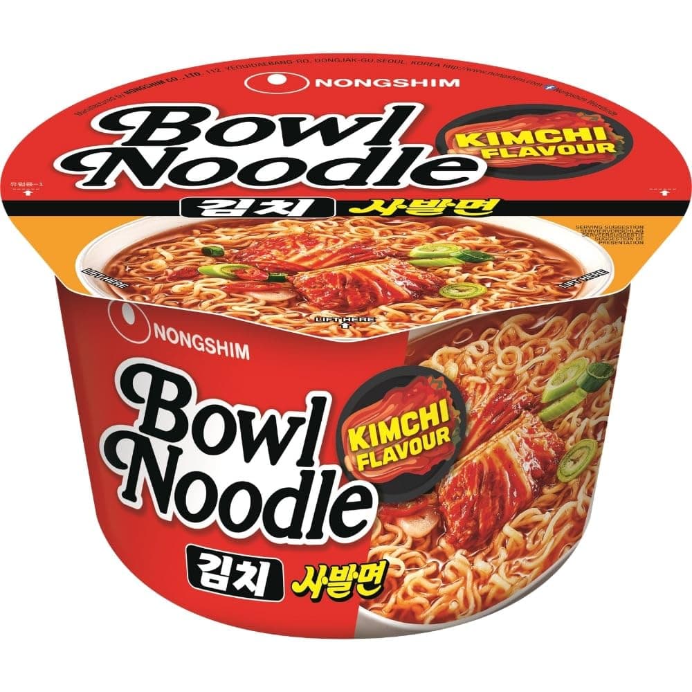 Nong Shim Instantnudeln Kimchi Bowl Noodle Soup – Koreanische Ramen Nudelsuppe - schnelle Zubereitung – 1 x 100g 100 g (1er Pack)