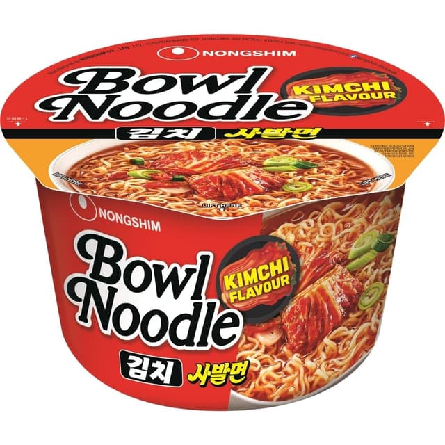 Nong Shim Instantnudeln Kimchi Bowl Noodle Soup – Koreanische Ramen Nudelsuppe - schnelle Zubereitung – 1 x 100g 100 g (1er Pack)
