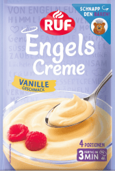 RUF Engels Creme Vanille, Dessertpulver für eine Dessertcreme mit klassischem Vanille-Geschmack, 4 Portionen 65 g Vanille Angebot bei HelloDeals