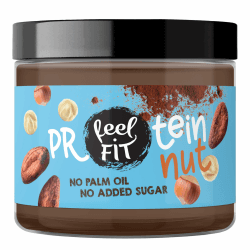 Feel fit Protein nut Kakao-Haselnuss-Aufstrich, ohne Zuckerzusatz, ohne Palmöl, Proteincreme 17%, 200g Protein NUT creme 200g 200g Angebot bei HelloDeals