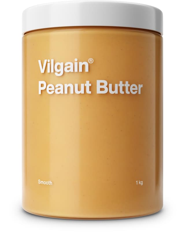 Vilgain BIO Erdnussbutter 1kg – 100% natürlich, ohne Zucker & Palmöl, vegan, crunchy, reich an Eiweiß & Vitaminen, Bio-Qualität, ideal für Brotaufstriche, gesunde Rezepte & Snacks (1000g, Feine) Feine 1 kg (1er Pack)