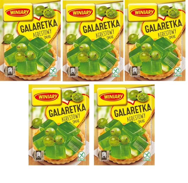 5 x Götterspeise Winiary Galaretka 5 razy (Stachelbeere)