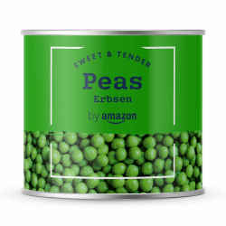 by Amazon Erbsen, 400 g (Vorher 'Our Essentials') Pack of 1 Angebot bei HelloDeals