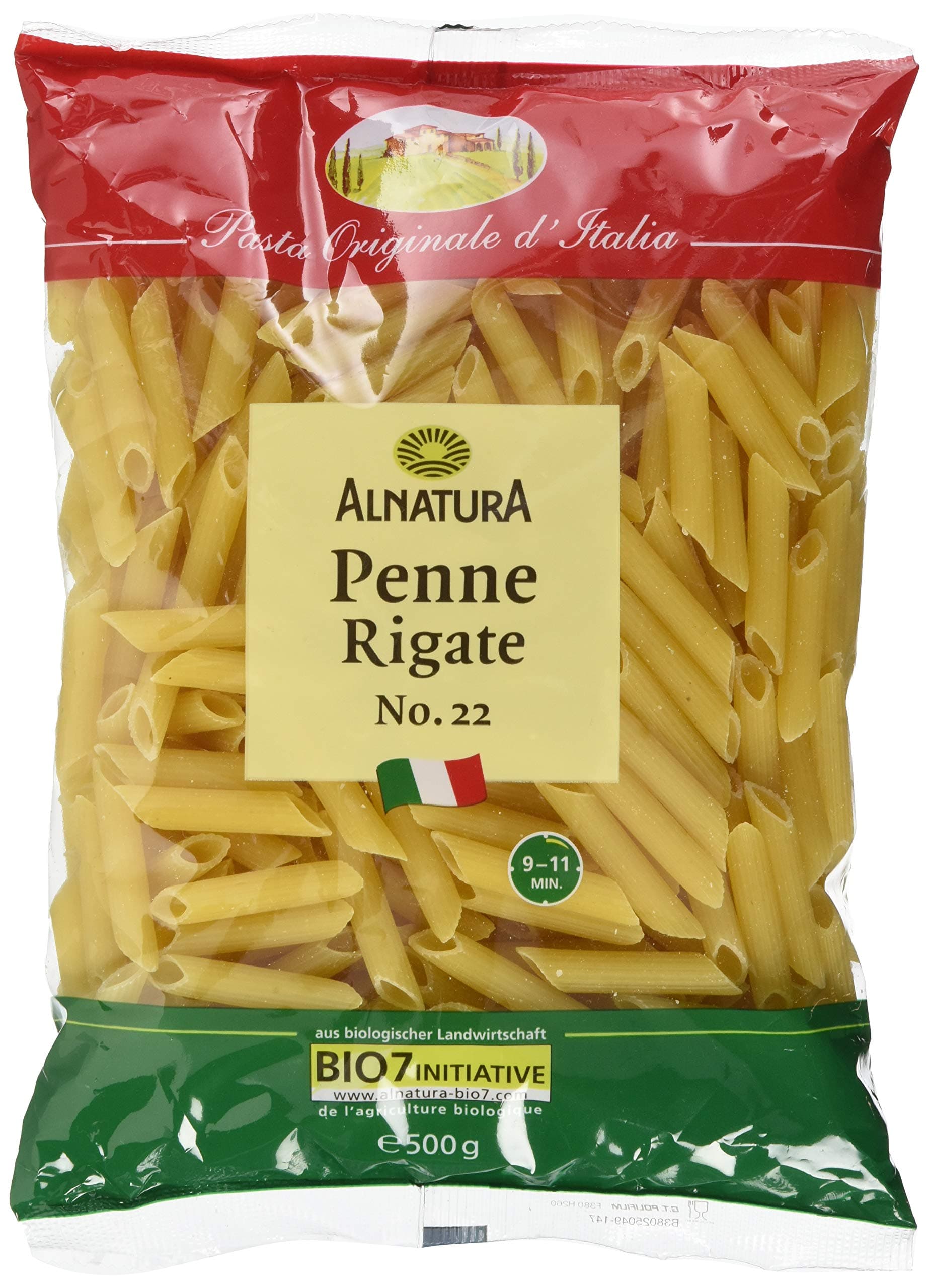 Alnatura Bio Nudeln Penne Rigate, 500g Gemüse 500 g (1er Pack)