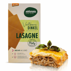 Naturata Bio Dinkel-Vollkorn Lasagne-Platten, 250 g | Demeter Dinkel von der Schwäbischen Alb | Fein-nussiger Geschmack für Lasagne & Aufläufe 250 g (1er Pack) Angebot bei HelloDeals