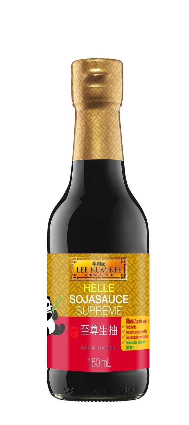 Lee Kum Kee Helle Sojasauce Premium – Würzsauce auf Sojabasis – 1 x 150 ml Natürlich 150 ml (1er Pack)