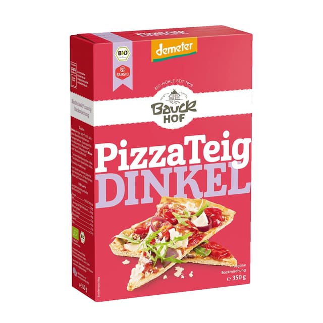 Bauckhof Teigbackmischung, Dinkel Pizzateig 350 g 350 g (1er Pack)