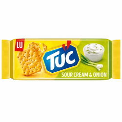 TUC Sour Cream & Onion – Knusprige Cracker mit Sauerrahm-Zwiebel-Geschmack – 100g 100 g (1er Pack) Sour Creamn & Onion Angebot bei HelloDeals