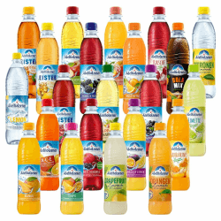 Adelholzener Mischpaket 22 Flaschen je 0,5l, incl Mehrweg Pfand Angebot bei HelloDeals