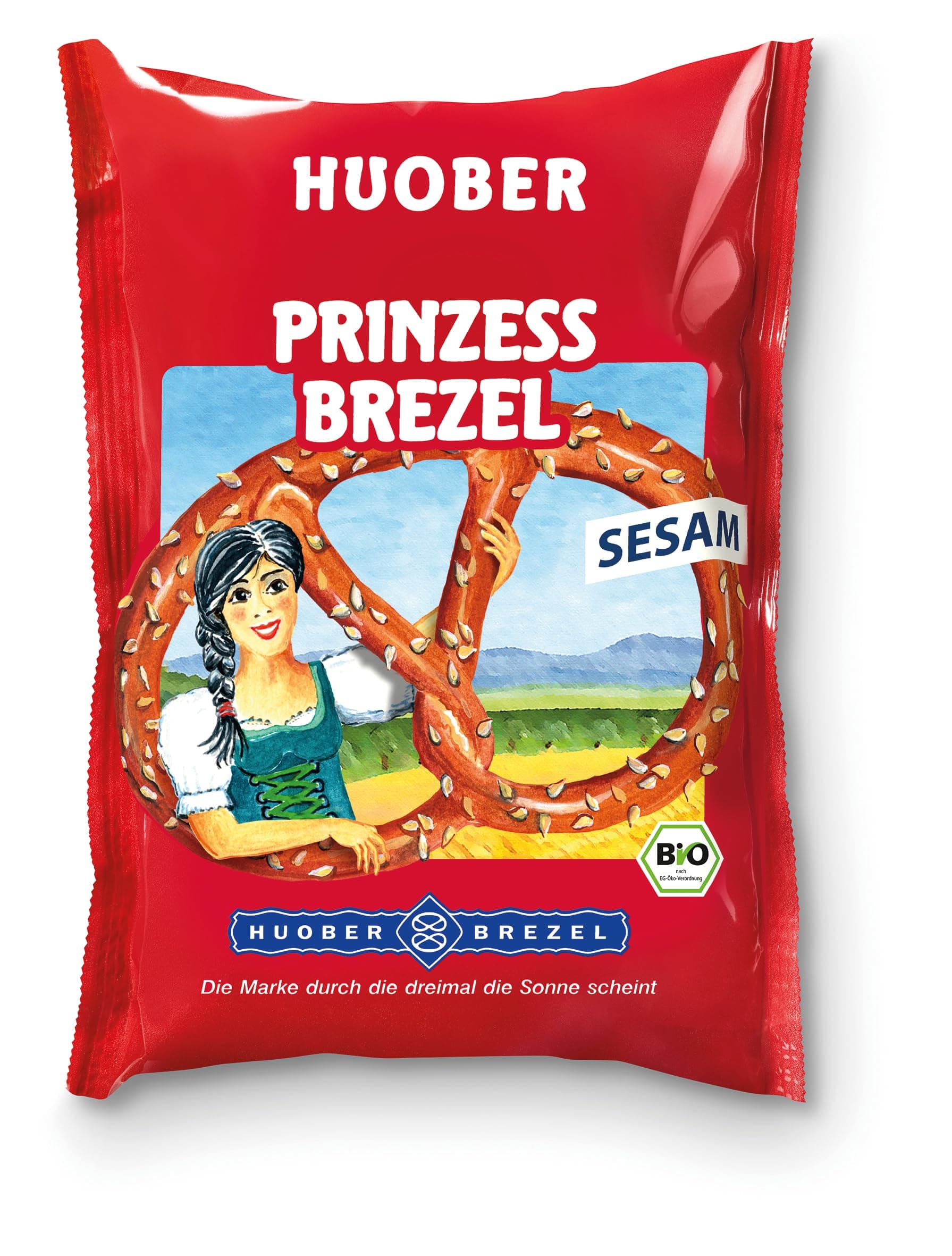 Huober Bio Salzgebäck Prinzess Brezel Sesam, 125 g Sesam 125 g (1er Pack)