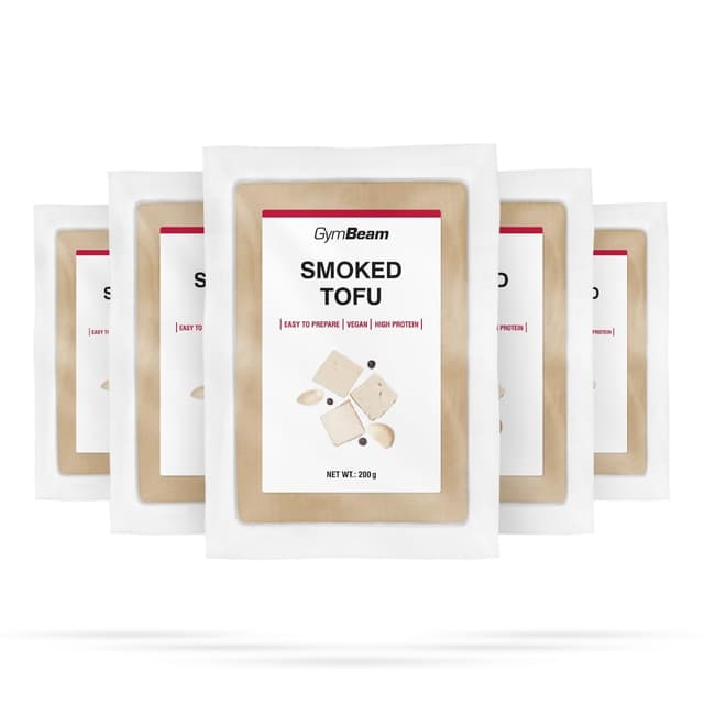 GymBeam Tofu (5x200g) - Veganes Protein, pflanzliche Fleisch- und Käse-Alternative, mit hohem Proteinanteil, zuckerfrei, nicht hitzebehandelt (200 g (5er pack), smoked) smoked 200 g (5er pack)