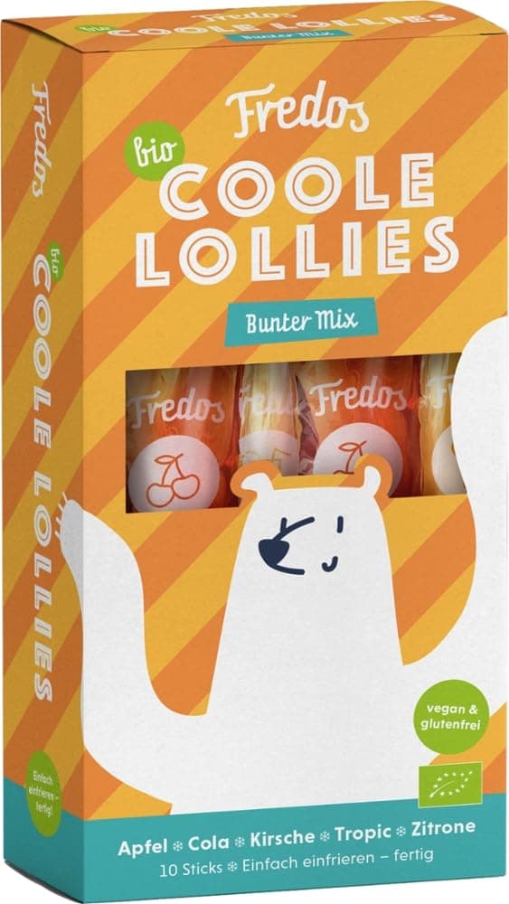 Fredos Coole Lollies Bunter Mix 10 Sticks á 30 ml 300 ml (1er Pack)