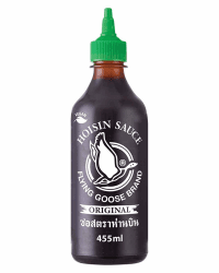 FLYING GOOSE Hoi Sin Sauce, pikant, grüne Kappe, kräftige Würzsauce aus Thailand, ideal für Fleischgerichte geeignet, 1 x 455 ml Hoisin 455ml Angebot bei HelloDeals