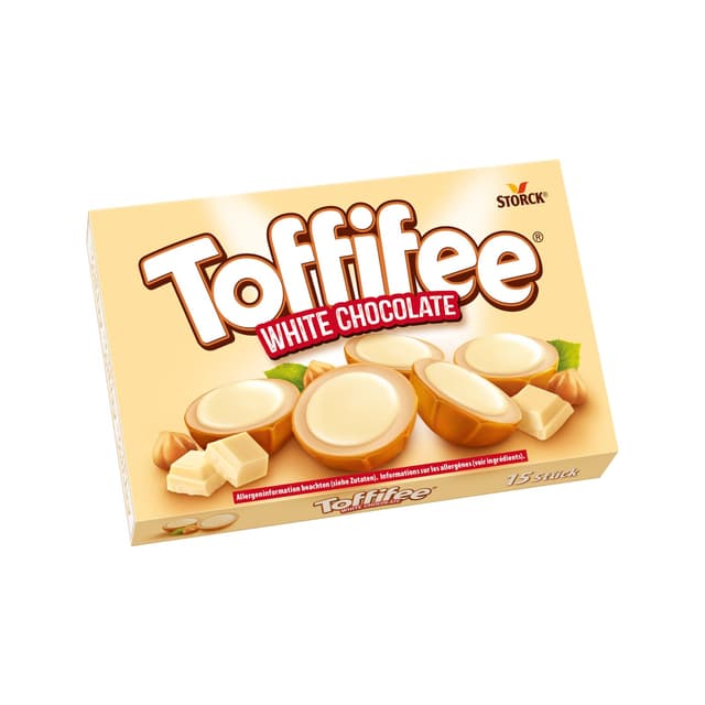 Toffifee White Chocolate – 1 x 125 g – Haselnuss in Karamell mit heller Creme und weißer Schokolade – ideal zum gemeinsamen Naschen und Teilen 1 x 125g White