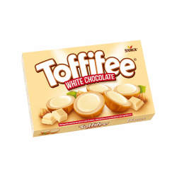 Toffifee White Chocolate – 1 x 125 g – Haselnuss in Karamell mit heller Creme und weißer Schokolade – ideal zum gemeinsamen Naschen und Teilen 1 x 125g White Angebot bei HelloDeals