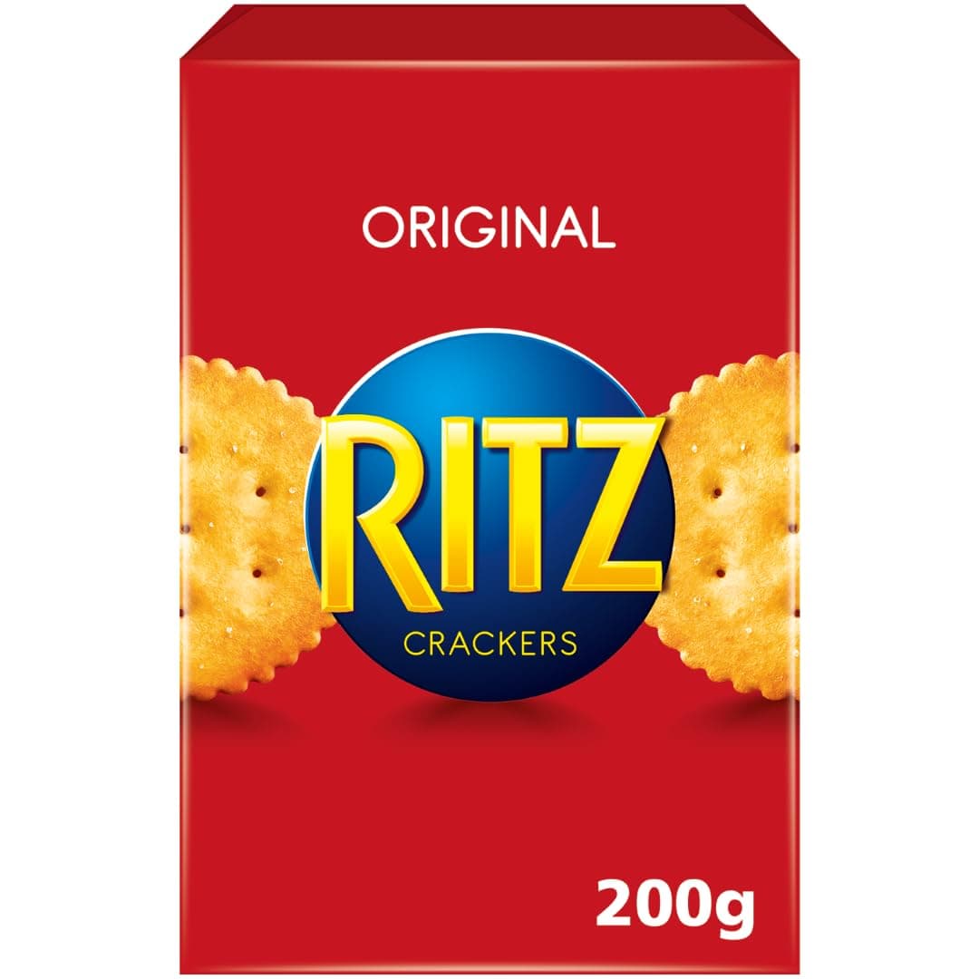 RITZ Cracker 1 x 200g I Salzgebäck Einzelpackung I Knabbergebäck I Fein gesalzene Snack-Cracker 200 g (1er Pack)