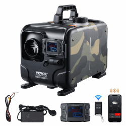 VEVOR 8 kW Dieselheizung 12 V / 24 V All in One Diesel-Luftheizung mit Bluetooth-App & Fernbedienung & Anzeigebildschirm & CO-Alarm, schnell aufheizende horizontale tragbare horizontale Dieselheizung Angebot bei HelloDeals