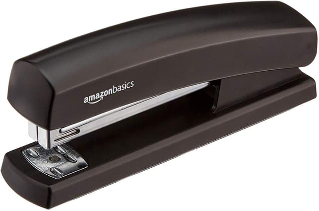 Amazon Basics Heftgerät mit 1.000 Heftklammern, 1-pro Packung, Schwarz 1.000 Heftklammern 1-pro Packung