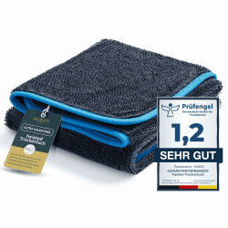 Aurum-Performance® Auto Trockentuch extrem saugstark & lackschonend - KFZ Autopflege Microfasertuch 100% fusselfrei & waschbar - Auto Mikrofasertücher, Microfaser-Tuch 90x60 cm 90x60cm Angebot bei HelloDeals