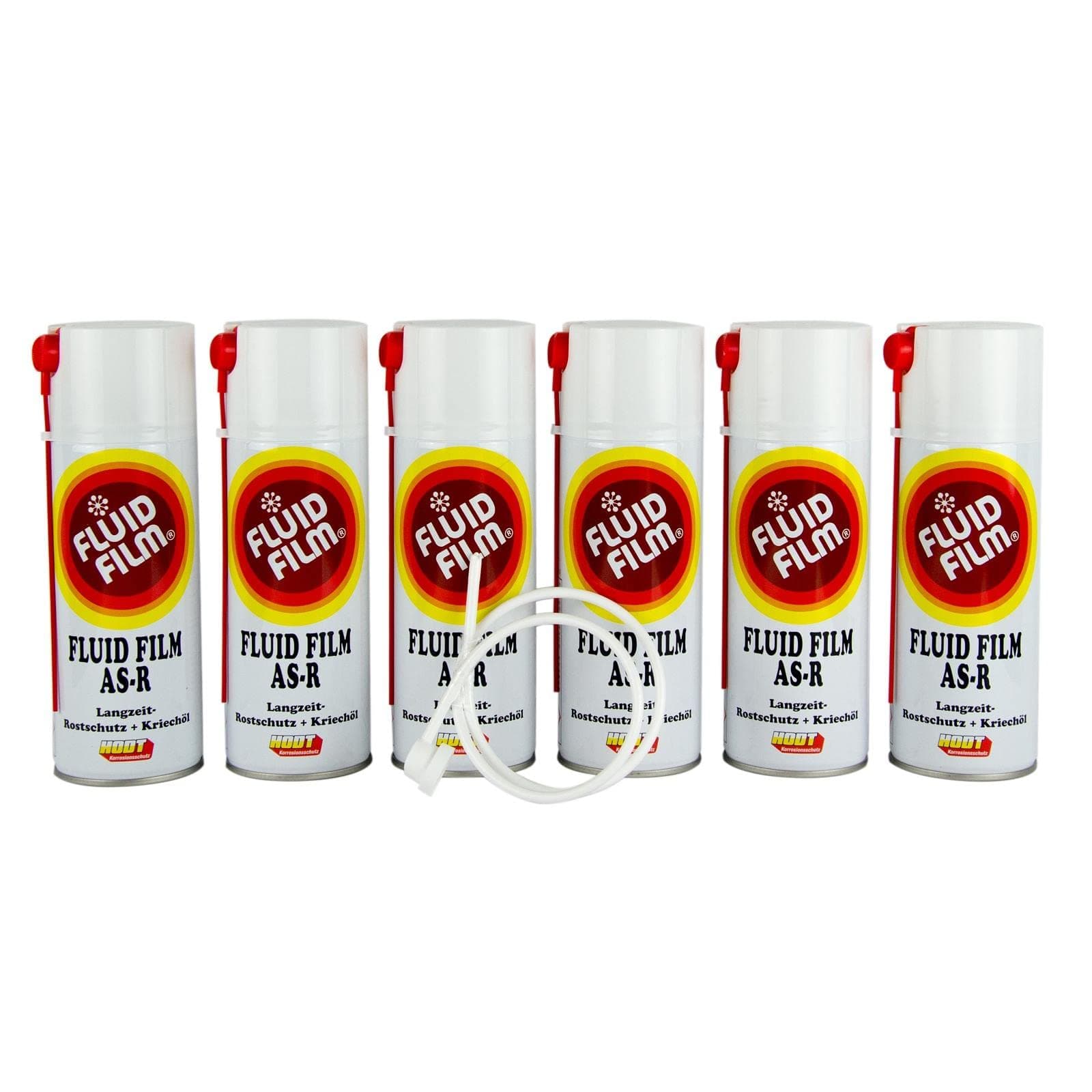 6X Fluid Film AS-R Rostschutz Korrosionsschutz Hohlraumversiegelung Rostschutzmittel Korrissionsschutzmittel Hohlraumkonservierung 400 ml & Sonde