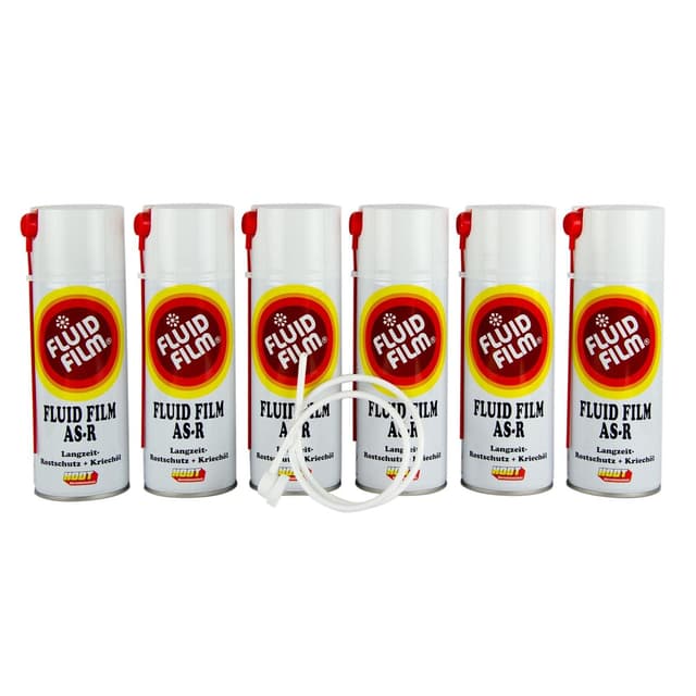 6X Fluid Film AS-R Rostschutz Korrosionsschutz Hohlraumversiegelung Rostschutzmittel Korrissionsschutzmittel Hohlraumkonservierung 400 ml & Sonde
