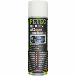 PETEC Multi UBS Wax Sprühwachs Korrosionsschutz Steinschlagschutz Spray transparent Hohlraumwachs Auto 500 ml Hohlraumversiegelung Wachs 73450 Angebot bei HelloDeals