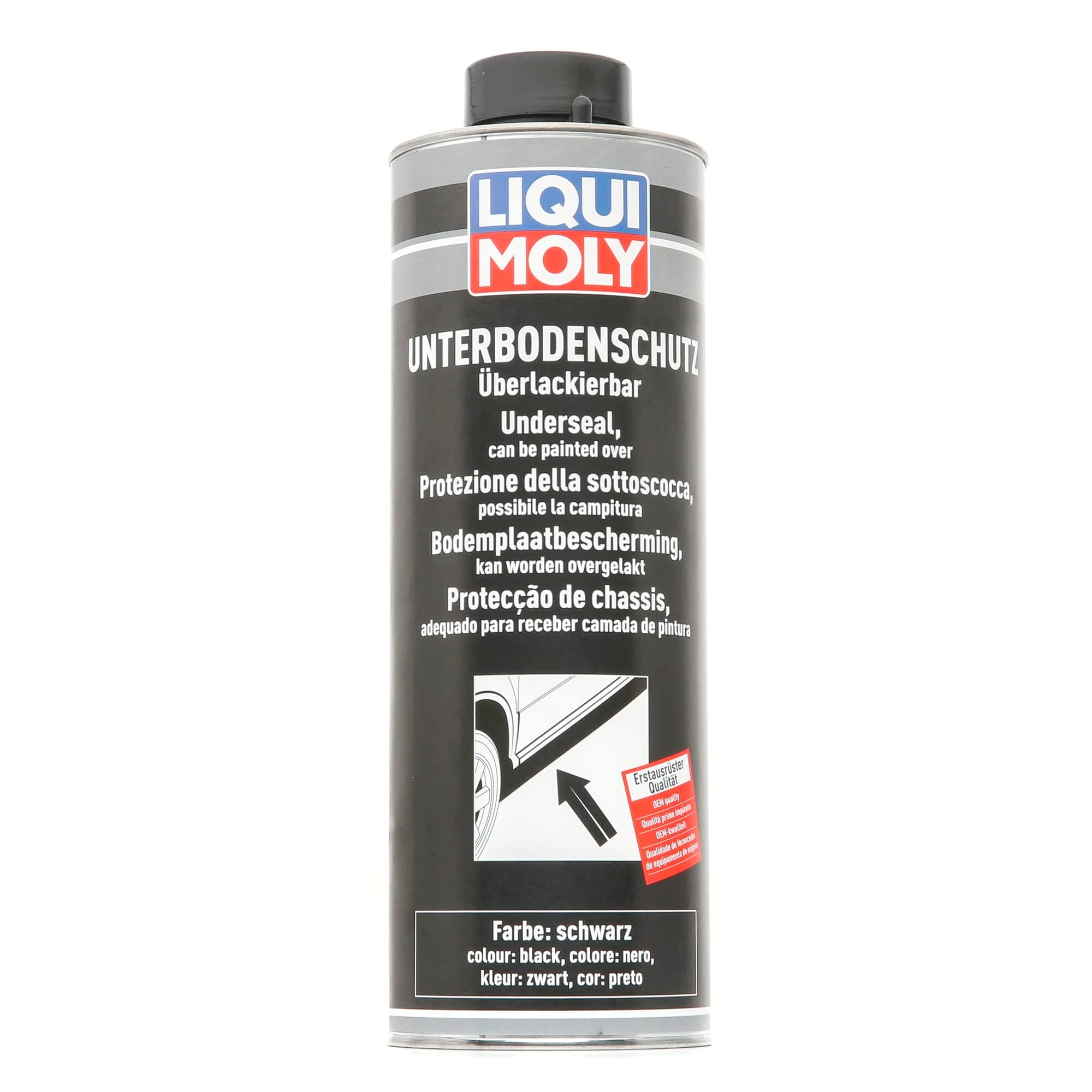 LIQUI MOLY Unterbodenschutz schwarz | 1 L | Karosserieschutz | Unterbodenschutz | Art.-Nr.: 6114 1 Liter Single