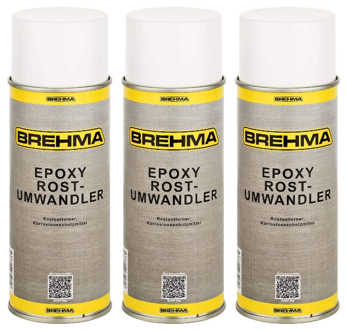 BREHMA 3X Epoxy Rostumwandler Spray 400ml Rostentferner Rostschutz Roststopp