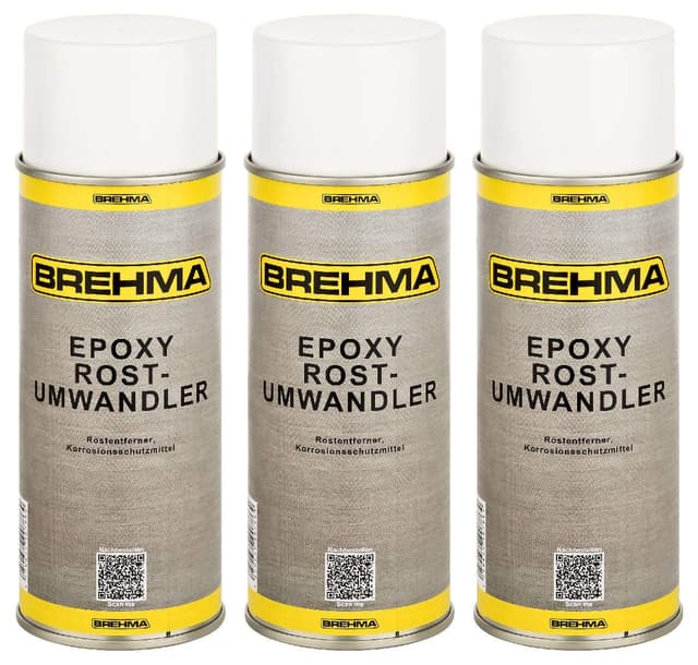 BREHMA 3X Epoxy Rostumwandler Spray 400ml Rostentferner Rostschutz Roststopp
