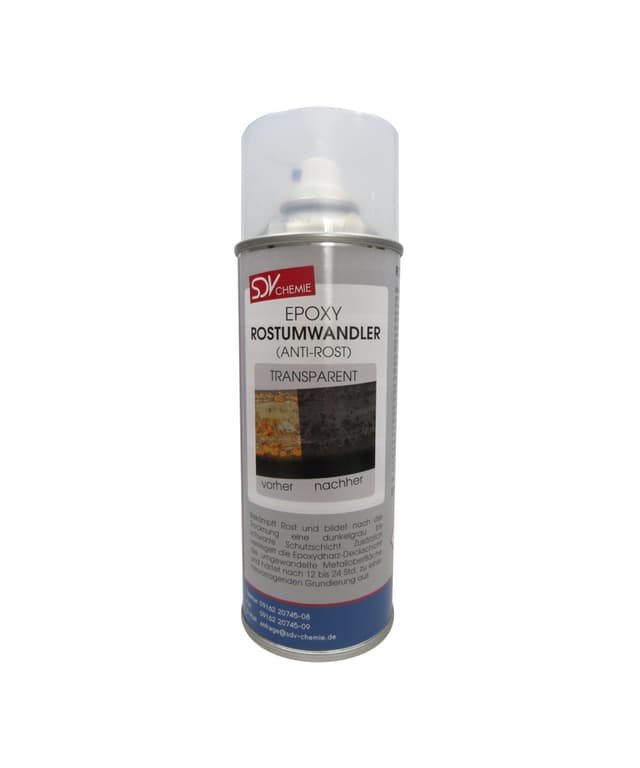 SDV Chemie EPOXY Rostumwandler Spray 1x 450ml Anti Rostspray 2in1 Roststopp und Grundierung