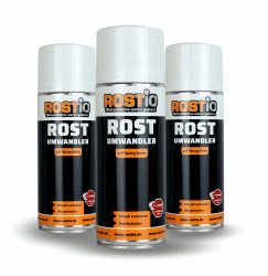 Rostio 3 x Rostumwandler Spray 400ml Rostkonverter Epoxy mit Grundierung, neutralisiert Rost und stoppt Korrosion Angebot bei HelloDeals