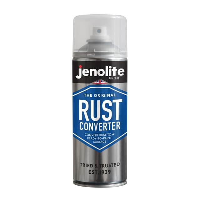 JENOLITE Rostumwandler Spray | 400 ml | Hochwirksames Rostumwandler Auto | Epoxy Rostumwandler mit Grundierung | Ideal für Auto Wartung und Restaurierung 1