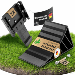 WERKTHOR Unterlegkeile Test SEHR GUT [2er Set] & Befestigungsmaterial - Unterlegkeile Anhänger bis 1600kg Achslast - Keil PKW Anhänger Zubehör (Montierbar) Angebot bei HelloDeals