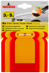 NIGRIN Karosserie-Spachtelsatz, 4-teilig 1 Packung Angebot bei HelloDeals