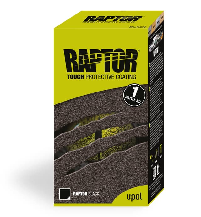 UPOL Raptor schwarz Pick Up Transportflächen Fahrzeug Beschichtung schwarz 948ml inkl. Härter (948ml + Härter) 948ml + Härter /2