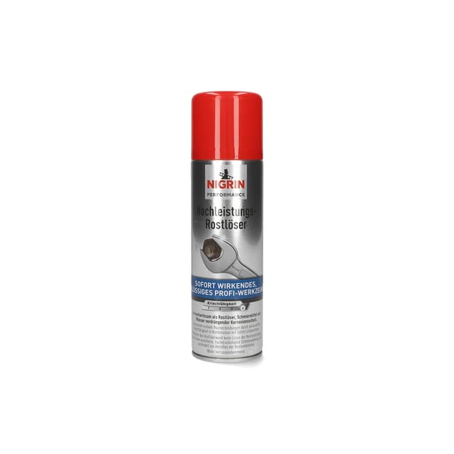 NIGRIN Hochleistungs-Rostlöser Hybrid, aktive Kriechfähigkeit, minimiert den Kraftaufwand, korrosionshemmend, 250 ml