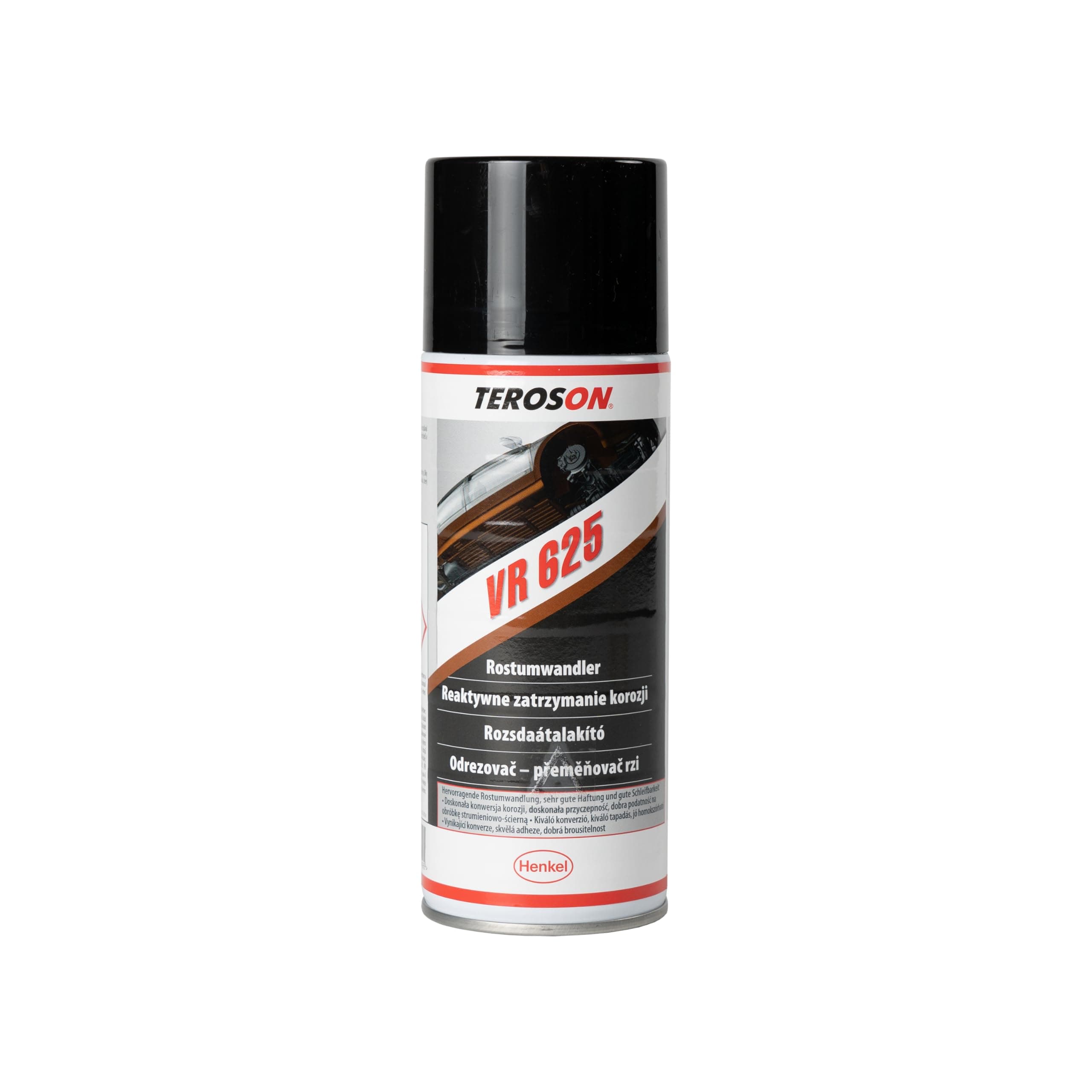 TEROSON VR 625 Rostumwandler Spray 400 ml, Rostumwandler & Rostschutz mit Grundierung, Rostentferner für Auto, Metall & Werkstatt, Schnelltrocknend & haftstark