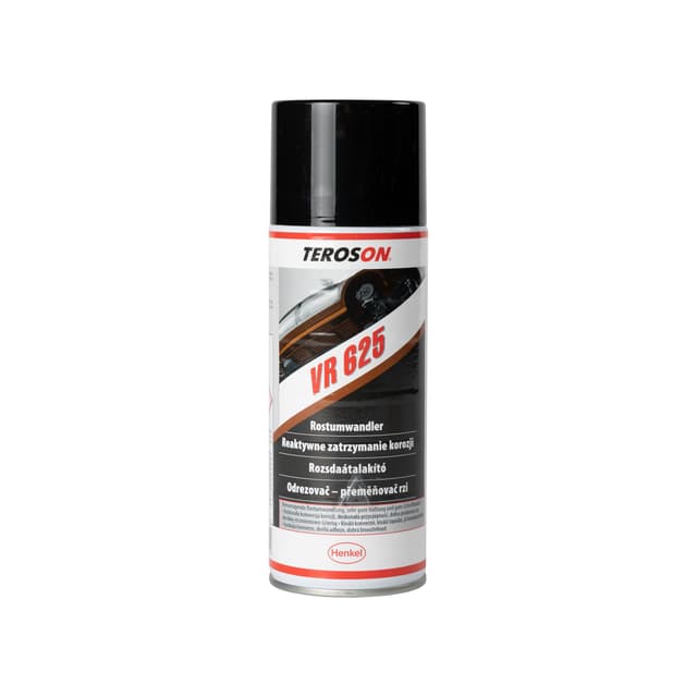 TEROSON VR 625 Rostumwandler Spray 400 ml, Rostumwandler & Rostschutz mit Grundierung, Rostentferner für Auto, Metall & Werkstatt, Schnelltrocknend & haftstark