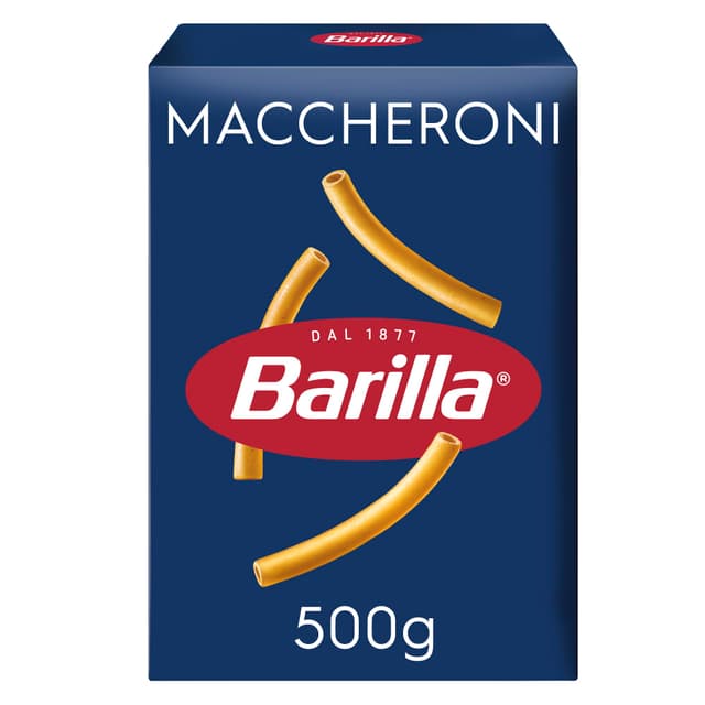 Barilla Pasta Nudeln Klassische Maccheroni n.44 aus hochwertigem Hartweizen immer al dente 500 g 1 500 g (1er Pack)