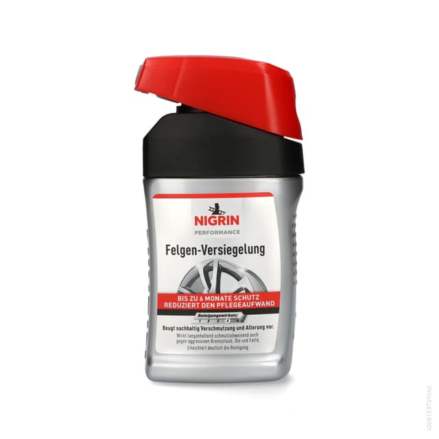 NIGRIN Performance Felgen-Versiegelung, für alle Aluminium-, Stahl-, verchromten, und polierten Felgen, 300 ml, Silber Single