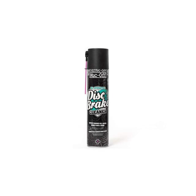 Muc Off Disc Brake Cleaner Fahrradreiniger, 400 ml- Hochwirksamer, Schnell Trocknender Fahrrad Bremsenreiniger - Bremsenreiniger Spray Pflegt und Befeuchtet Scheibenbremsbeläge und Rotoren