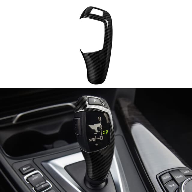 Auto Kohlefaser Aufkleber Verkleidung ABS Cover Trim Kompatibel mit BMW F20 F21 F22 F23 F30 F31 F32 F33 F34 F35 F36 F07 F10 F15 F16 F25 F26 Zubehör Gear Shift,a,new