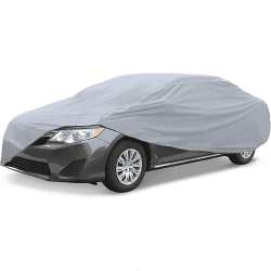 Retoo Auto Abdeckplane Winter Wetterfeste, Leichte Ganzgarage Autoabdeckung Wasserdicht, Autoplane Winddicht Vollgarage Hagelschutz Staubdicht für 450cm-475cm Auto, Schneeschutz Auto-Abdeckung Angebot bei HelloDeals