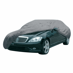 Dunlop Abdeckplane Auto XL - Universal Autoabdeckung - Plane 534 x 178 x 120 cm - Hagelschutzplane mit elastischem Kordelzug und Ringen - Wasserdicht für Innen und Außen - Grau Angebot bei HelloDeals