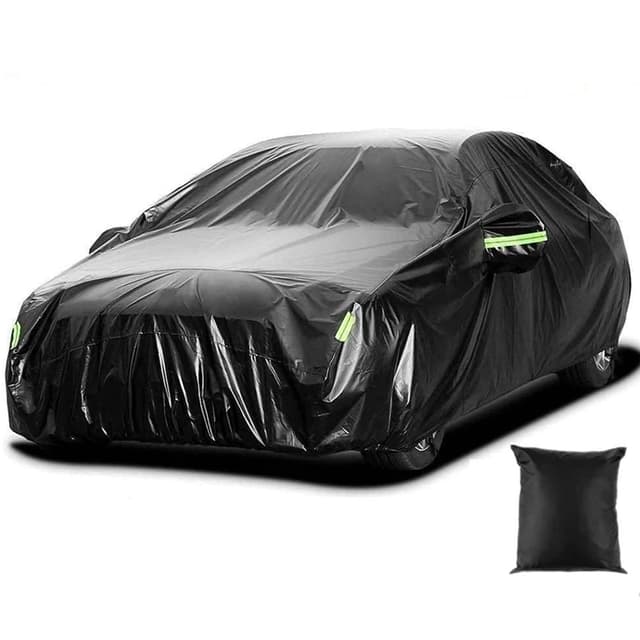 Sailnovo Autoabdeckung Wasserdicht, Vollgarage Autoplane für Regen Sonne Staub Schutz, Atmungsaktive, UV-Schutz Outdoor Vollautoabdeckung Winter & Sommer für Limousine-Länge (bis zu 495 bis 530 cm) A5 Sedan-Länge Bis zu 530cm