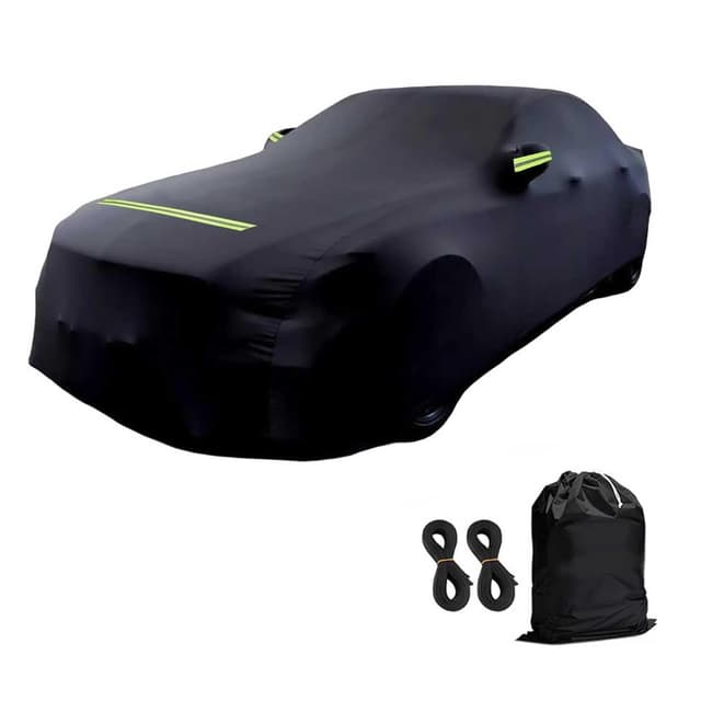 Autoabdeckung Vollgarage 475 x 180 x 150 cm Extra große Auto Abdeckplane Wasserdicht und staubdicht Autohülle Autoplane UV-Schutz Car Cover für Winter und Sommer 475x180x150cm / 190T