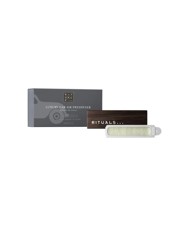 RITUALS Parfüm Homme Auto Lufterfrischer – Duft mit Amber und Moschus – Elegante Holzhalterung – 6 g Schwarz - Homme