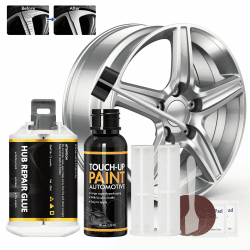 WEILAOK Alufelgen Reparatur Set, Alufelgen Lack, Felgen Reparaturset, Reifenreparaturse, Radreparaturkleber felgen Lack zur Reparatur von Kratzern, Dellen und Anderen Leichtmetallfelgen, Silbergrau Angebot bei HelloDeals